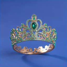 Baroque Round Diadem Royal Queen King Tiaras and Crowns Bridal Wedding Dress Crown Jewelry Accessories