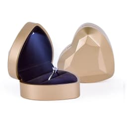 Creative Heart Shaped LED Light Jewelry Box High-end Proposal Confession Ring Box Light Jewelry Box Pendant