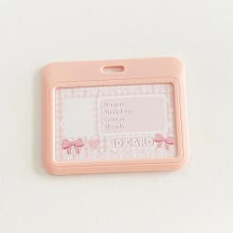 Black Style 3 inch Card Holder Kpop Photocard Holder Photo Card Holder Bag Pendant School Stationery