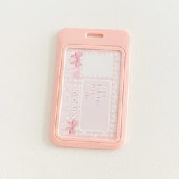 Black Style 3 inch Card Holder Kpop Photocard Holder Photo Card Holder Bag Pendant School Stationery