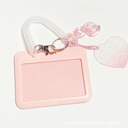Black Style 3 inch Card Holder Kpop Photocard Holder Photo Card Holder Bag Pendant School Stationery