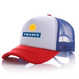 New Custom logo Text France Baseball caps truck Cap mesh trucker caps Men Outdoor Dad cap Snapback
