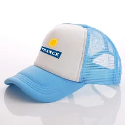 New Custom logo Text France Baseball caps truck Cap mesh trucker caps Men Outdoor Dad cap Snapback