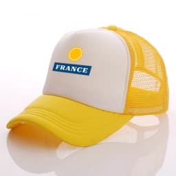 New Custom logo Text France Baseball caps truck Cap mesh trucker caps Men Outdoor Dad cap Snapback