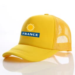 New Custom logo Text France Baseball caps truck Cap mesh trucker caps Men Outdoor Dad cap Snapback