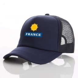 New Custom logo Text France Baseball caps truck Cap mesh trucker caps Men Outdoor Dad cap Snapback