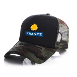 New Custom logo Text France Baseball caps truck Cap mesh trucker caps Men Outdoor Dad cap Snapback