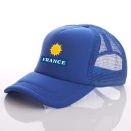 New Custom logo Text France Baseball caps truck Cap mesh trucker caps Men Outdoor Dad cap Snapback