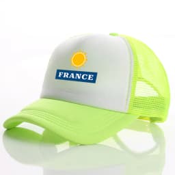 New Custom logo Text France Baseball caps truck Cap mesh trucker caps Men Outdoor Dad cap Snapback