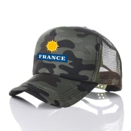 New Custom logo Text France Baseball caps truck Cap mesh trucker caps Men Outdoor Dad cap Snapback