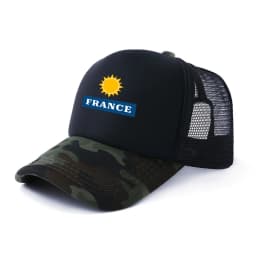 New Custom logo Text France Baseball caps truck Cap mesh trucker caps Men Outdoor Dad cap Snapback