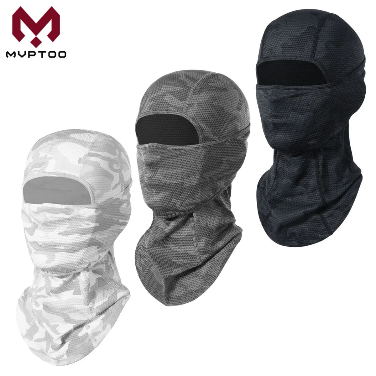 Camo Quick-drying Balaclava Sport Full Face Mask Cool Breathable Tactical Beanies Hood Cap Windproof Ski Neck Cover Helmet Liner