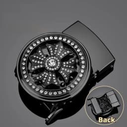 Men's Ratchet Belt Automatic Buckle, Belt Replacement Buckle, Fits Width 3.3cm-3.5cm Ratchet Belt, Alloy Automatic Belt Buckle