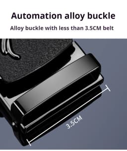 Men's Ratchet Belt Automatic Buckle, Belt Replacement Buckle, Fits Width 3.3cm-3.5cm Ratchet Belt, Alloy Automatic Belt Buckle