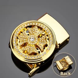 Men's Ratchet Belt Automatic Buckle, Belt Replacement Buckle, Fits Width 3.3cm-3.5cm Ratchet Belt, Alloy Automatic Belt Buckle