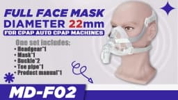 YuWell YF-02 Cpap Mask with Headgear Full Mask Auto CPAP APAP BIPAP For Medical Air Breathing Machine Sleep Apnea Anti Snoring
