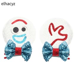 Christmas Sequins Cute Mouse Ears Hair Clip For Girl Festival Trip Glitter Hairpins Children Birthday Party DIY Hair Accessorie