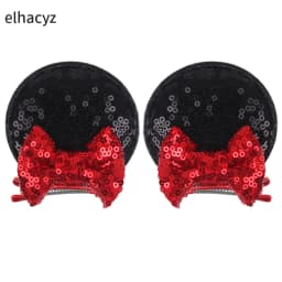 Christmas Sequins Cute Mouse Ears Hair Clip For Girl Festival Trip Glitter Hairpins Children Birthday Party DIY Hair Accessorie