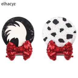 Christmas Sequins Cute Mouse Ears Hair Clip For Girl Festival Trip Glitter Hairpins Children Birthday Party DIY Hair Accessorie