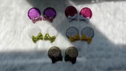 Christmas Sequins Cute Mouse Ears Hair Clip For Girl Festival Trip Glitter Hairpins Children Birthday Party DIY Hair Accessorie