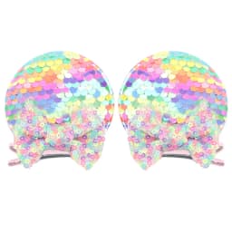 Christmas Sequins Cute Mouse Ears Hair Clip For Girl Festival Trip Glitter Hairpins Children Birthday Party DIY Hair Accessorie