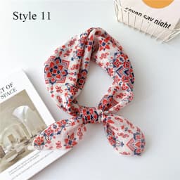 French Cotton Linen Square Hair Scarf Women Girls Spring Summer Korea Hair Band Sweet Scarf Kerchief Girl Headscarf Headdress