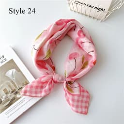 French Cotton Linen Square Hair Scarf Women Girls Spring Summer Korea Hair Band Sweet Scarf Kerchief Girl Headscarf Headdress