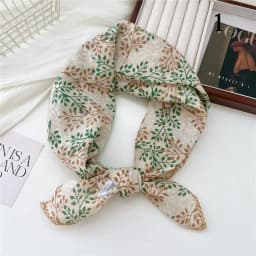 French Cotton Linen Square Hair Scarf Women Girls Spring Summer Korea Hair Band Sweet Scarf Kerchief Girl Headscarf Headdress
