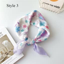French Cotton Linen Square Hair Scarf Women Girls Spring Summer Korea Hair Band Sweet Scarf Kerchief Girl Headscarf Headdress