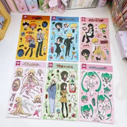1Pc SCRAPBOOK Decorative Character STICKER Japanese Style Girl Sticker Decals For Journaling Scrapbooking Diy Arts Crafts Album