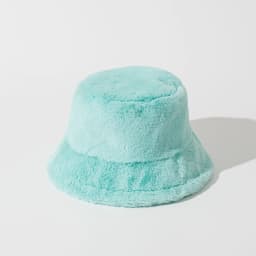 2024 NEW Funny Fashion Autumn Winter Leopard Fur Bucket Hat Sheep Ear Ball Plush Fisherman Hat Soft Warm Thick Basin Bucket Hats