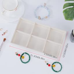 1 Set, (Including 8PCS) Flocking Jewelry Box Jewelry Tray