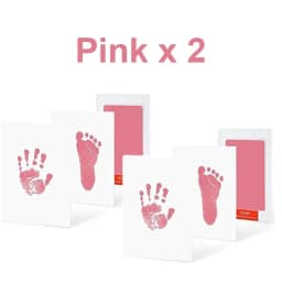 2 Set Baby Handprint Footprints Ink Pads Safe Non-toxic No-Touch Skin Inkless Inkpad Kits Pet Cat Dog Paw Prints Souvenirs Gifts