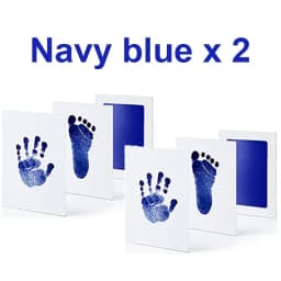 2 Set Baby Handprint Footprints Ink Pads Safe Non-toxic No-Touch Skin Inkless Inkpad Kits Pet Cat Dog Paw Prints Souvenirs Gifts