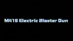 M416 Electric Ball Blaster Toy Gun - High-Speed, Metallic Finish, Rechargeable - Outdoor Game Party Gift(Bullets Excluded)