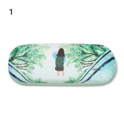 Fashionable Portable Glasses Case Small Fresh Leather Compression Storage Box Portable Mini Travel Holder Glasses Storage Case