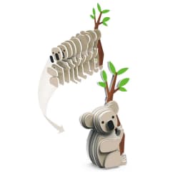 3D DIY Puzzle Animal Theme Lion Tiger Rabbit Model Cartoon Paper Toy Kids Early Learning Assembly Three-dimensional Jigsaw Toy