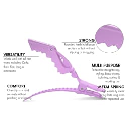 5Pcs/Lot Alligator Hair Clip Hairdressing Clamps Plastic Hair Claw Professional Barber For Salon Styling Hairpins Hair Accessor