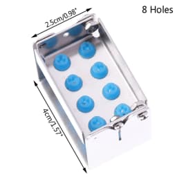 8/12/30 Holes Dental Bur Holder Autoclave Sterilizer Case Endo File Disinfection Box Organizer