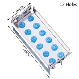 8/12/30 Holes Dental Bur Holder Autoclave Sterilizer Case Endo File Disinfection Box Organizer