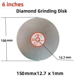 1Pcs 6" 150mm Diamond Coated Flat Lap Disc Jewelry Polish Grinding Whee Grinding Disc Grinding Sheet Sand Tray