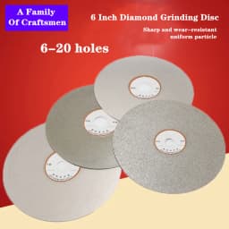1Pcs 6" 150mm Diamond Coated Flat Lap Disc Jewelry Polish Grinding Whee Grinding Disc Grinding Sheet Sand Tray