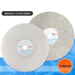 1Pcs 6" 150mm Diamond Coated Flat Lap Disc Jewelry Polish Grinding Whee Grinding Disc Grinding Sheet Sand Tray