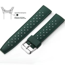 Tropical Silicone Watch Band Quick Release Watch Band 18mm 20mm 22mm Rubber Tropic Smart Watch Strap Waterpfroof Muti-Color