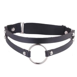 Newest Women Sexy Elasticity Harness Heart Fashion Bondage Goth Decor Garter Belt Thigh Harness Leather Lingerie for Stockings
