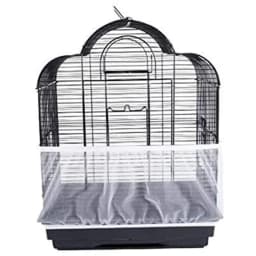 Universal Bird Cage Seed Catcher Guard Net Cover Parrot Nylon Mesh Net Cover Airy Cage Net Stretchy Skirt for Round Square Cages