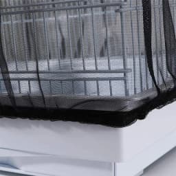 Universal Bird Cage Seed Catcher Guard Net Cover Parrot Nylon Mesh Net Cover Airy Cage Net Stretchy Skirt for Round Square Cages