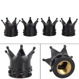 2/4pcs/lot Bicycle Tire Valve Caps Universal Dustproof Gold Crown Tyre Wheel Stem Air Valve Caps Tire Valve Auto Truck Bike HOT