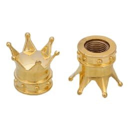 2/4pcs/lot Bicycle Tire Valve Caps Universal Dustproof Gold Crown Tyre Wheel Stem Air Valve Caps Tire Valve Auto Truck Bike HOT