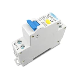 TOMZN RCBO 1P+N 6kA Residual Current Differential Auto Circuit Breaker Over Current Leakage Protection 18MM 230V 50/60Hz